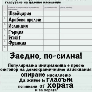 петиция към организацията на обедине