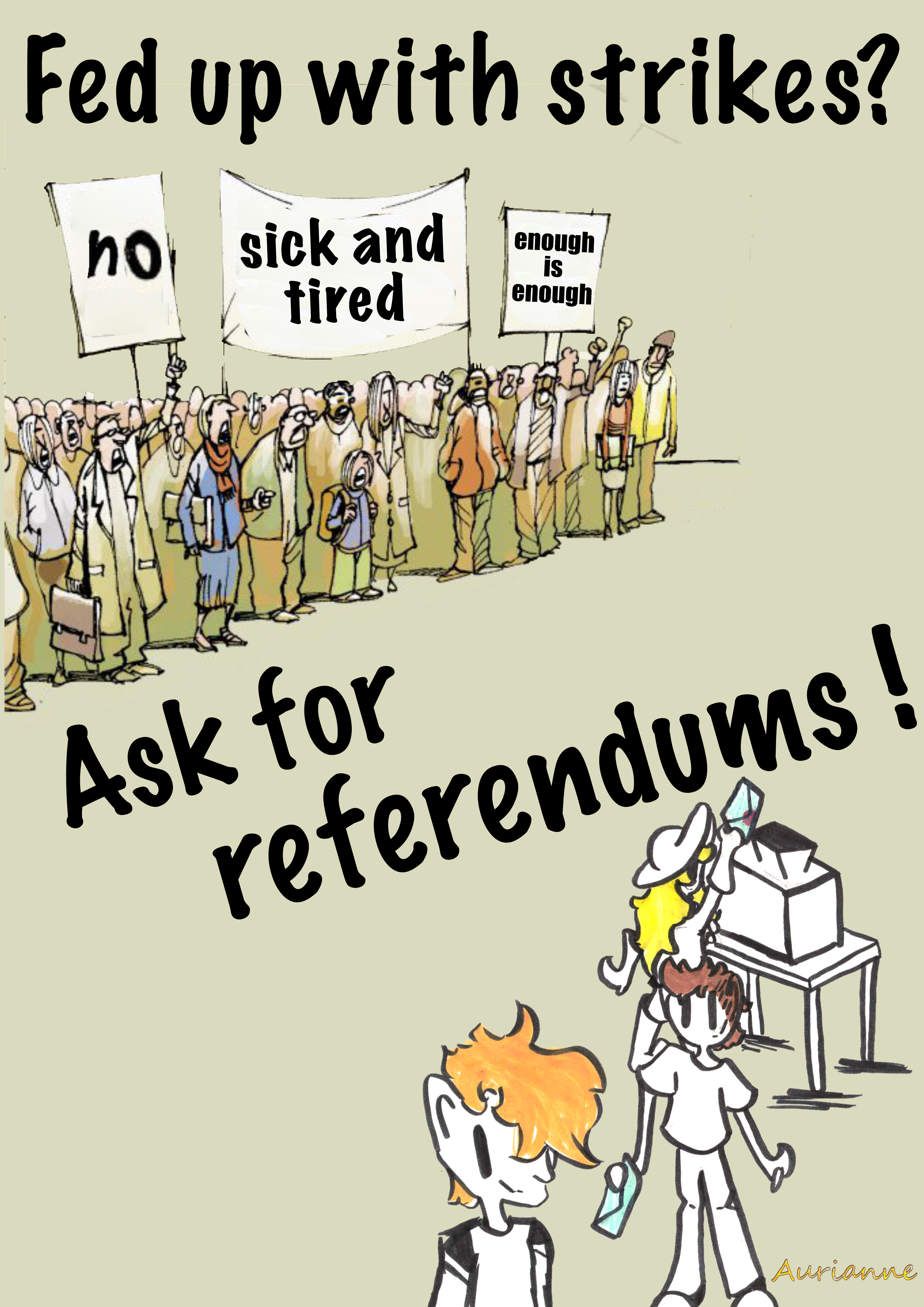 Fed up with strikes? Ask for referendums!
