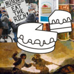 Una porción del pastel