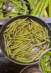 Haricots verts au soja et au gingembre