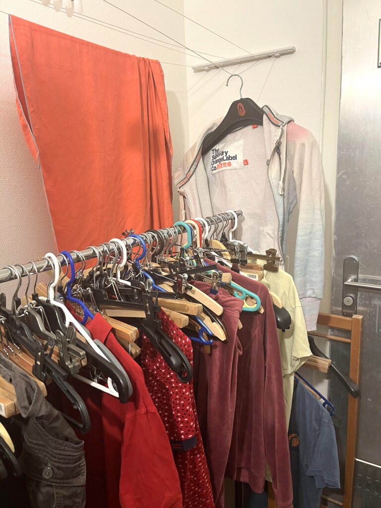 séchage sur cintres